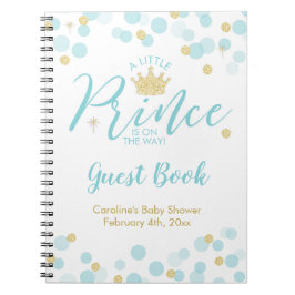 Een klein prins Baby shower gastboek Notitieboek