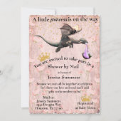 Een klein prinses dragon-Baby shower per post Kaart (Voorkant)