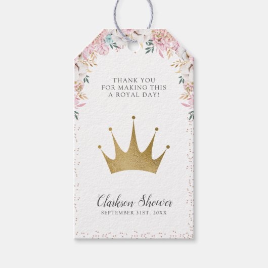 Een Klein Prinsesje Cadeaulabel (Voorkant)