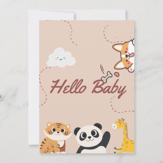 Een klein prinsesje komt eraan kaart (Achterkant)