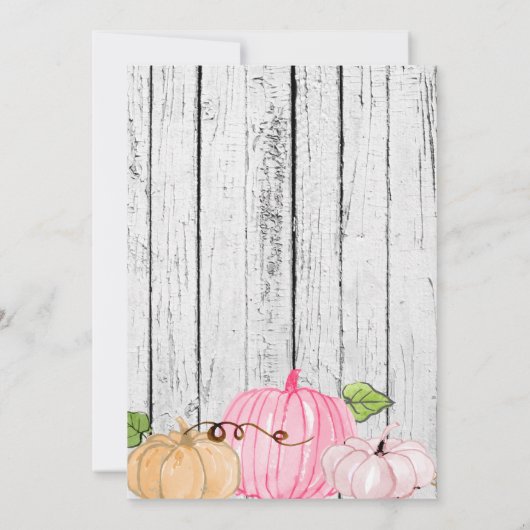 Een klein Pumpkin-verjaardagsfeestje Kaart (Achterkant)