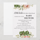 Een klein Roos is onderweg! Baby shower uitnodigen Bedankkaart (Voorkant / Achterkant)