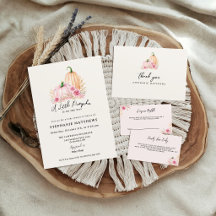 Een Klein Roze Pompoen Baby Shower