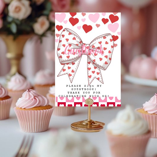 Een klein schatje gastenboek kaart