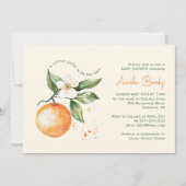 Een klein schatje is onderweg | Foto Baby shower Kaart (Voorkant)