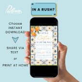 Een klein schatje is onderweg naar het Baby shower Kaart