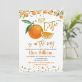 Een klein schatje is onderweg op uitnodiging (Staand voorkant)