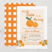 Een klein schatje is onderweg op uitnodiging (Voorkant / Achterkant)