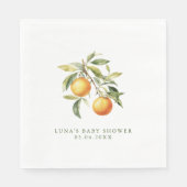 Een Klein Schatje Is Op Komst Baby Shower Servet (Voorkant)