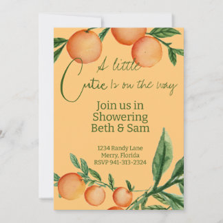 Een klein schatje is op komst Baby Shower Uitnodig Kaart