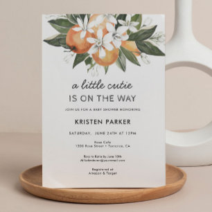 Een Klein Schatje Is Op Komst Moderne Baby Shower Kaart