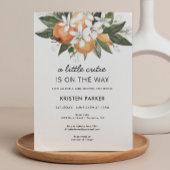 Een Klein Schatje Is Op Komst Moderne Baby Shower Kaart