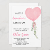 Een klein schatje is op komst Uitnodiging (Voorkant / Achterkant)