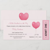 Een klein schatje is op komst uitnodiging (Voorkant / Achterkant)