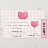 Een klein schatje is op komst Uitnodiging (Voorkant / Achterkant)