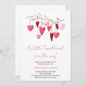 Een klein schatje is op komst Uitnodiging (Voorkant / Achterkant)