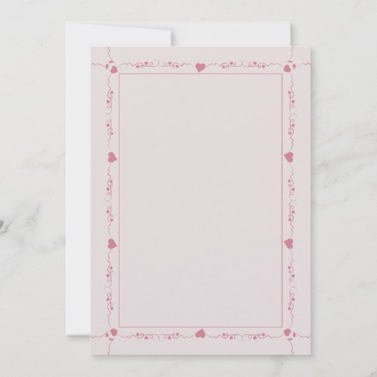 Een klein schatje is op komst uitnodiging (Achterkant)