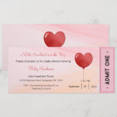 Een klein schatje is op komst Uitnodiging (Voorkant / Achterkant)