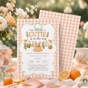 Een Klein Schatje Is Op Weg Baby Shower Kaart