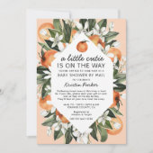 Een Klein Schatje Is Op Weg Baby Shower Per Post Kaart (Voorkant)