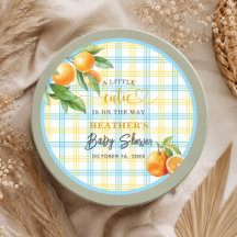 Een Klein Schatje is Op Weg Blauwe Baby Shower