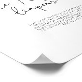 Een klein schatje \ Late nacht luierspel Poster (Hoek)