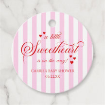 Een Klein Schatje Roze Rode Harten Baby Shower