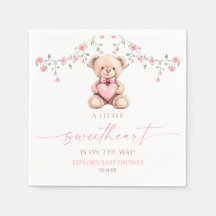 Een Klein Schatje Roze Teddybeer Baby Shower