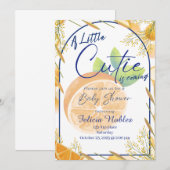 Een Klein Schatje: Uitnodiging voor Baby Shower (Voorkant / Achterkant)