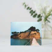 Een klein schattig eiland van het eiland Zakynthos Briefkaart (Staand voorkant)