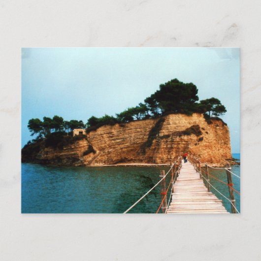 Een klein schattig eiland van het eiland Zakynthos Briefkaart (Voorkant)