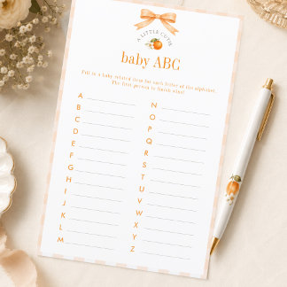 Een Klein Schattig Geslacht Neutraal Baby Item ABC