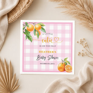 Een Klein Schattig Kind is Op Komst Roze Baby Show Servet