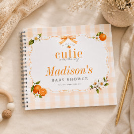Een Klein Schattig Kind Op Komst Preppy Baby Showe Notitieboek