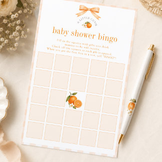 Een Klein Schattig Kind Op Weg Baby Shower Bingo S