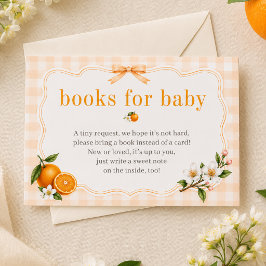 Een Klein Schattig Neutraal Babyfeest Boeken Voor Informatiekaartje