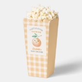 Een Klein Schattig Oranje Gingham Citrus Babyfeest Bedankdoosjes (Popped)