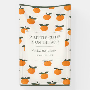 Een Klein Schattig Sinaasappeltje Geslacht Neutral Spandoek
