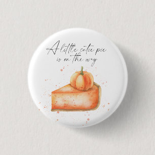 "Een klein schattig taartje is op komst" baby show Ronde Button 3,2 Cm