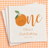 Een klein schattig verjaardagsfeestje servet