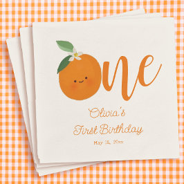 Een klein schattig verjaardagsfeestje servet