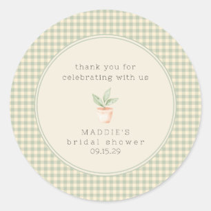Een Klein Scheutje Is Op Komst Baby Shower  Ronde Sticker