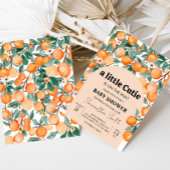 Een klein Sinaasappel Baby shower Kaart