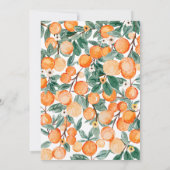 Een klein Sinaasappel Baby shower Kaart (Achterkant)