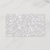 Een klein sneeuwkerstcadeautje met Baby shower Informatiekaartje (Achterkant)