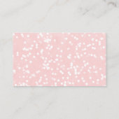 Een klein sneeuwkerstcadeautje met Baby shower Informatiekaartje (Achterkant)