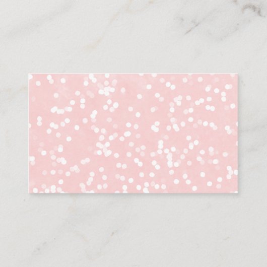 Een klein sneeuwkerstcadeautje met Baby shower Informatiekaartje (Achterkant)