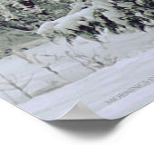 Een klein sneeuwvlok gedicht, winterscène poster (Hoek)