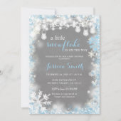 Een klein sneeuwvlokje Baby shower Kaart (Voorkant)