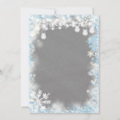 Een klein sneeuwvlokje Baby shower Kaart (Achterkant)